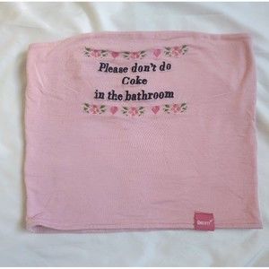 Omighty Please Dont Do C*ke In The Bathroom Tube Top Size Medium